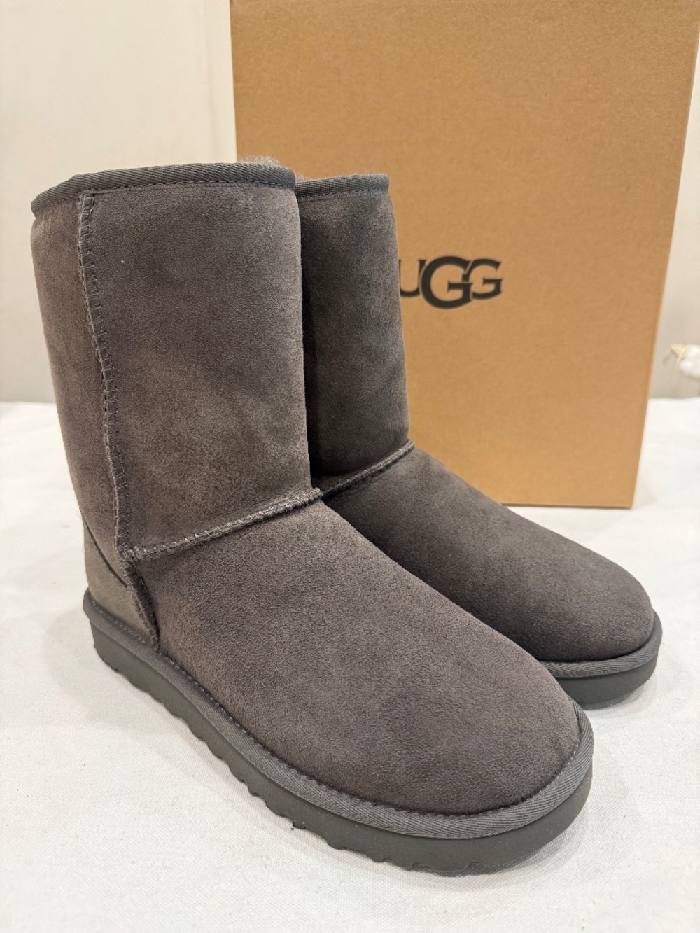 UGG Women's Classic Short II Boot Color Grey Size 7